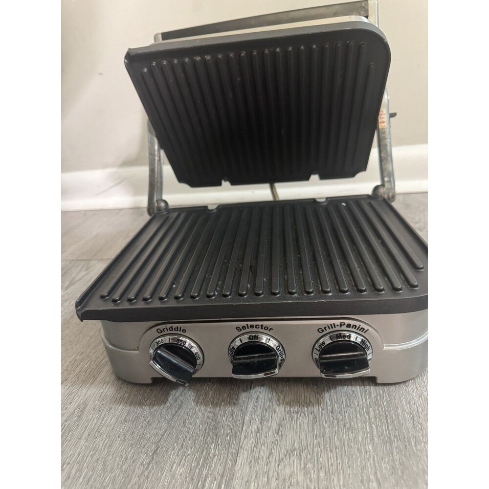 Cuisinart Griddler 4-in-1 Panini Press Contact Grill Griddle Stainless Steel